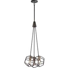 Natural Ceiling Lamps Elstead Lighting Rocklyn 3 Pendant Lamp