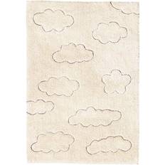 Tessuti Lorena Canals Hand-Woven Children's Washable Rug Clouds with High-Low Effect