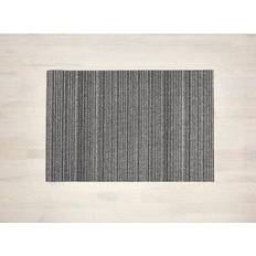 Carpets & Rugs Chilewich Easy Care Skinny Stripe Shag Doormat Synthetics Black, White