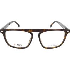 HUGO BOSS 1128 0086-00 Dark Havana Men Rectangle 5416-145