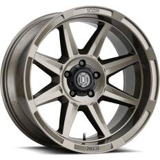 17" - Bronze Car Rims ICON ICON Alloys Bandit Wheel, 20x10 with 6 on Bolt Pattern Gloss