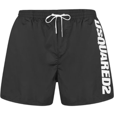 Polyamide Swimming Trunks DSquared2 Logo Swim Shorts - Black/White