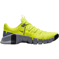 Fast Lacing System Gym & Training Shoes Nike Free Metcon 5 M - Volt/Wolf Grey/Black/Diffused Blue