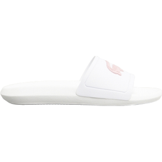 Polyurethaan Slippers Lacoste Croco - White/Pink