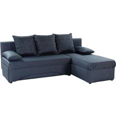 Polyester - Schlafsofas Poco Functional Corner Dark Blue Sofa 191cm 3-Sitzer