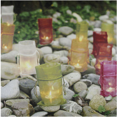 Gray Candle Holders Northlight Seasonal LED Lighted Flickering Garden Party Colorful Candle Holder