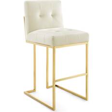 Modway White Bar Stools modway Privy Gold Bar Stool