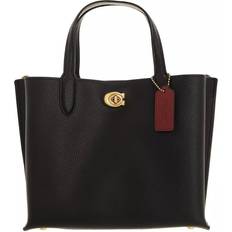 Coach Schwarz Tragetaschen Coach Willow Tote 24 - Brass/Black