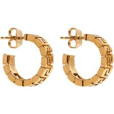 Unisex Earrings Versace Greca Hoop Earrings - Gold