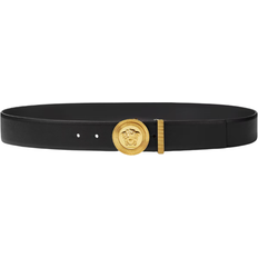 Leather Clothing Versace Medusa Biggle Belt - Black/Gold