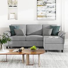 Furniture Vongrasig Convertible Sectional Sofa 79.1" 2pcs 3 Seater