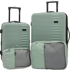 ABS Plastic Suitcase Sets Kensie Hillsboro Set of 4