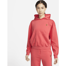Nike Orange Tröjor Nike Dri-fit Court Heritage Fleece Huvtröja Damer Korall