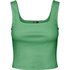 Pieces Nukisa Cropped Tank Top, Absinthe Green