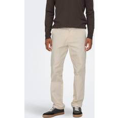 Herr - Rosa Byxor Only & Sons Onsedge-Ed Loose 0073 Pant Byxor Ecru