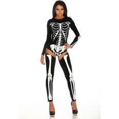 Forplay 553457 Skeleton Kostüm, Weiblich, Schwarz, L-XL