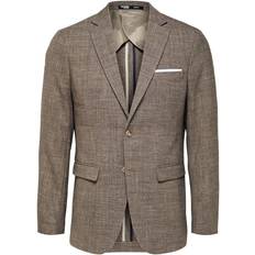 Beige - Men Blazers Selected Blazer Slim-Oasis - Beige