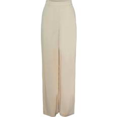 Pieces HW Linen Wide Pants - Björk
