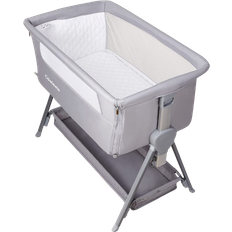 Bedside Crib Baby Bassinet with Mattress & Storage Basket 22x36.6"