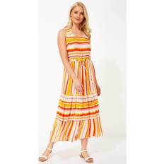 Long Dresses - Round Roman originals stripe tiered maxi dress