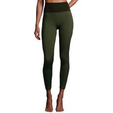 Slim Tights Casall Seamless High Waist Tights - Dark Green