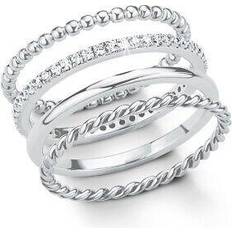 s.Oliver Ring Women Rings with Zirconia Synth - Silver