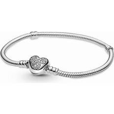 Smycken orm Pandora Disney Musse Orm Länkarmband Med Hjärtstängning - Sterlingsilver