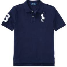 Polo Shirts Children's Clothing Polo Ralph Lauren Boy's Big Pony Cotton Mesh Polo Shirt - Refined Navy