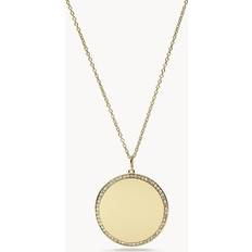 Fossil Women Necklaces Fossil Women's Engravable Necklace, Color: Gold Model: JF03888710