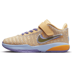 Gold Basketball Shoes Children's Shoes Nike LeBron 20 Summer Vibes - Orange