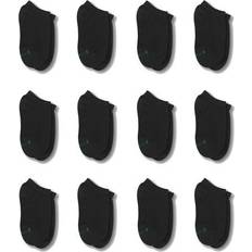 Hanes Boys' Cushioned No Show Socks 12-pack - Black