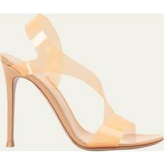 Beige Heeled Sandals Gianvito Rossi Beige Metropolis Heeled Sandals Nude Nude IT