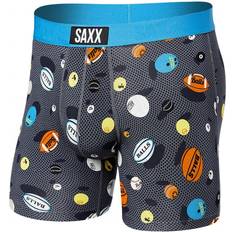 Unterhosen Saxx Vibe Super Soft Boxer Brief - Balls To The Walls/Black