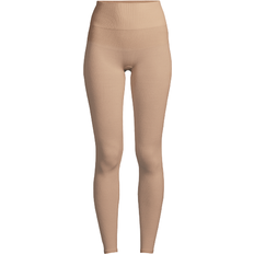 Casall Wool Rib High Waist Tights - Light Sand