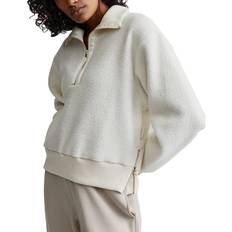 Varley Roselle Half Zip Fleece Sweatshirt - Egret Cream