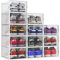 Transparent Hallway Furniture & Accessories Seseno Store Containers Shoe Rack 14x6" 12