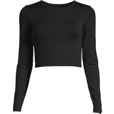 Casall Crop Long Sleeve T-shirt - Black