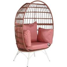 Havemøbler Dkd Home Decor Metal Terracotta Syntetisk Rattan 99 x 71 x 147 cm Hvid Sofa