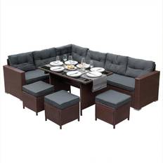 Abendessen Lounge-Sets Jardí Corner Lounge-Set, 1 Tisch einschl. 1 Sofas