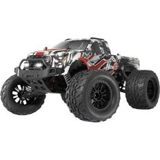 Reely Radiostyrda bilar Reely New2 Super Combo Borstlös motor 1:10 RC modellbil Elektrisk Monstertruck Fyrhjulsdrift 4WD 100% RtR 2,4 GHz inkl. batteri, laddare och sändarbatterier