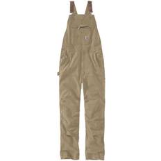 Carhartt Rugged Flex Relaxed Fit Canvas Bib Overall Dark Khaki