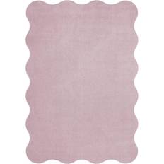 Morado Alfombras Organic Scallop Wool Rug Pink Lavender 180 x 270 cm Morado, Rosa