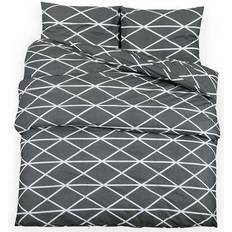 vidaXL 136048 Duvet Cover Grey (240x220cm)