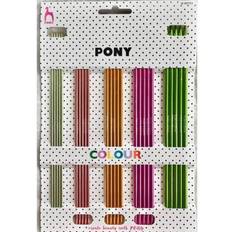 Pony Colour Strumpfstricknadeln 20cm 2,5-4,5mm 5 Größen