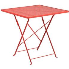 Bistro Sets Flash Furniture 28'' Square Coral Indoor-Outdoor Bistro Set