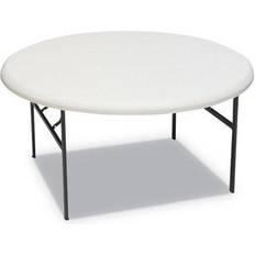 60 round outdoor dining table Iceberg IndestrucTable 60-inch Platinum