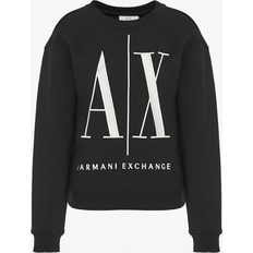 Armani Exchange Jumpers Armani Exchange Icon Logo Crew Neck Sweatshirt - Black