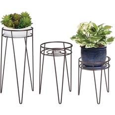 Outdoor plant stands mDesign Metal Indoor/Outdoor Plant Stands Modern Plant Stand