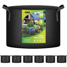 Outdoor Planter Boxes iPower Plant Grow Bag 10 Gallon 6-Pack