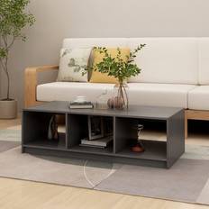 vidaXL grey Solid Pinewood Coffee Table